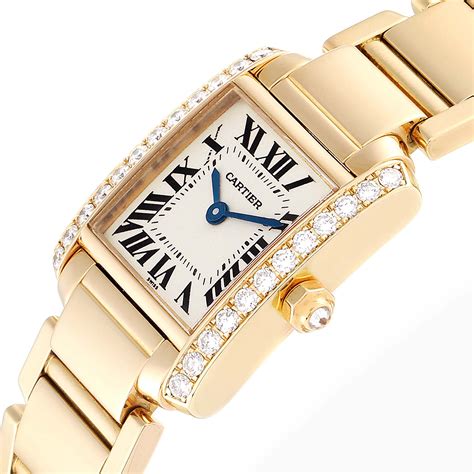 cartier tank francaise gold womens|cartier tank francaise watch price.